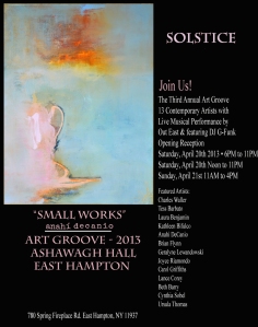 Anahi DeCanio participates in Art Groove 2013 - East Hampton
